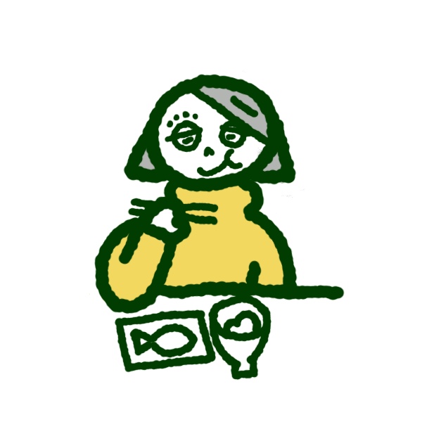 ②よくかんでゆっくり食べる